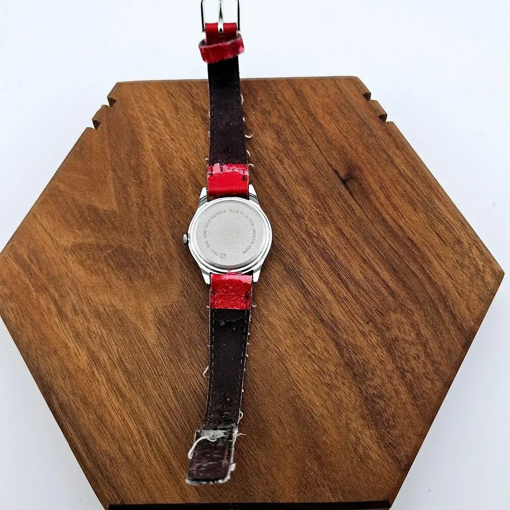 Disney Minnie Mouse Character Watch Red Band Retro Cutesy Kidcore Mod Twee